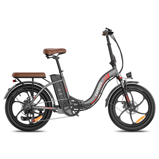Bicicleta Elétrica FAFREES F20 Pro - Motor 250W Bateria 36V20Ah Pneus De 20u201D Travões A Disco Mecânicos - Cinza Gunmetal