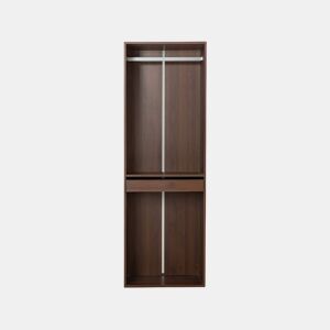 Roupeiro Opéra com espaço para pendurar - 60 x 45 x 180 cm - Castanho