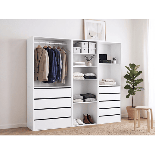 Conjunto de toucador modular Opera - 3 unidades - Branco
