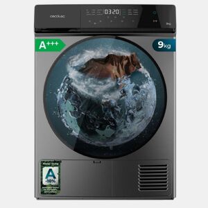 Secadora Cecotec Bolero DressCode Dry 9400 Inverter Steel de 9 kg com bomba de calor, classe A+++ equivalente