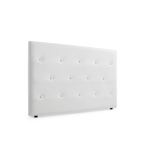 Cabeceira Estofada VENICE Pele Sintética 90x115x12 cm - BEGE - Moonia