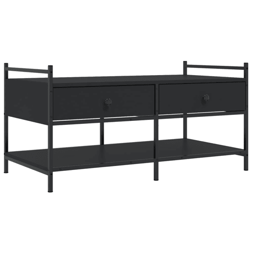 Mesa de Centro, Mesa baixa, 99x50x50 cm derivados de madeira preto