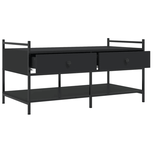 Mesa de Centro, Mesa baixa, 99x50x50 cm derivados de madeira preto