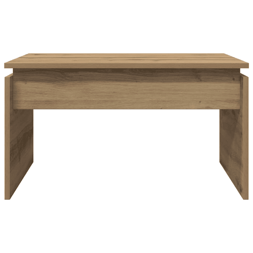 Mesa de Centro, Mesa baixa, 68x50x38 cm deriv. madeira carvalho artisiano