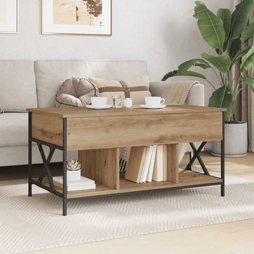 Mesa de Centro, Mesa baixa, Carvalho Artesanal 100 x 55 x 48.5 cm