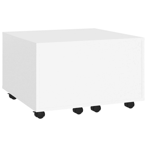 Mesa de Centro, Mesa baixa, 60x60x38 cm derivados de madeira branco