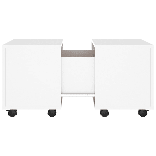 Mesa de Centro, Mesa baixa, 60x60x38 cm derivados de madeira branco