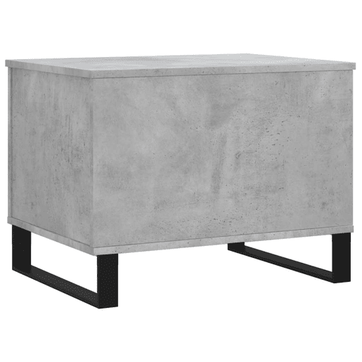 Mesa de Centro, Mesa baixa, 60x44,5x45 cm derivados madeira cinzento cimento