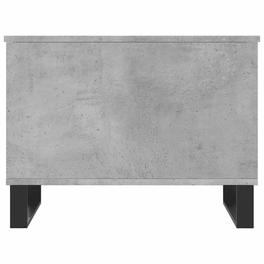 Mesa de Centro, Mesa baixa, 60x44,5x45 cm derivados madeira cinzento cimento