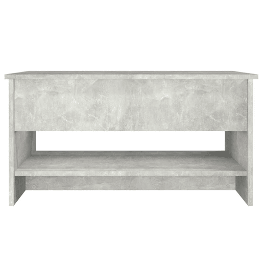Mesa de Centro, Mesa baixa, 80x50x40cm derivados de madeira cinzento cimento