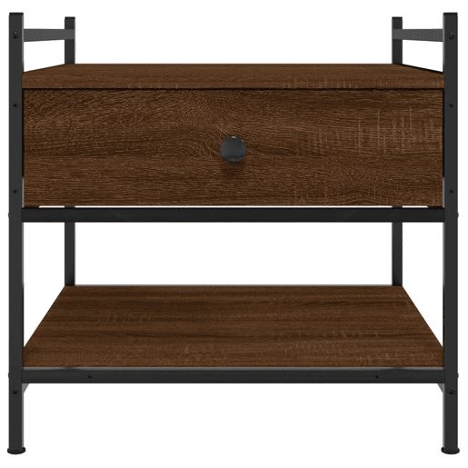 Mesa de Centro, Mesa baixa, 50x50x50 cm derivados de madeira carvalho castanho
