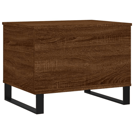 Mesa de Centro, Mesa baixa, 60x44,5x45 cm derivados madeira carvalho castanho