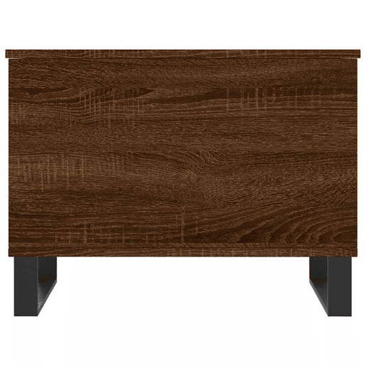 Mesa de Centro, Mesa baixa, 60x44,5x45 cm derivados madeira carvalho castanho