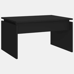 Mesa de Centro, Mesa baixa, 68x50x38 cm derivados de madeira preto