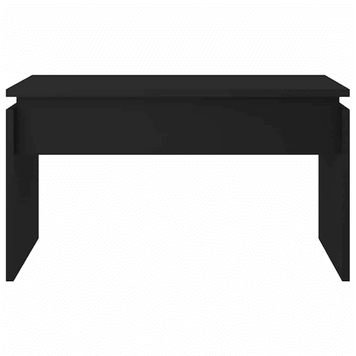 Mesa de Centro, Mesa baixa, 68x50x38 cm derivados de madeira preto