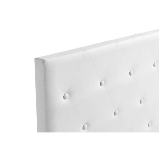 Cabeceira Estofada VENICE Pele Sintética 100x115x12 cm - BEGE - Moonia