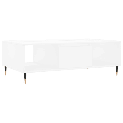 Mesa de Centro, Mesa baixa, 104x60x35 cm derivados de madeira branco