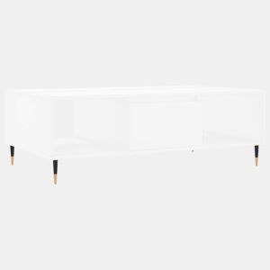 Mesa de Centro, Mesa baixa, 104x60x35 cm derivados de madeira branco
