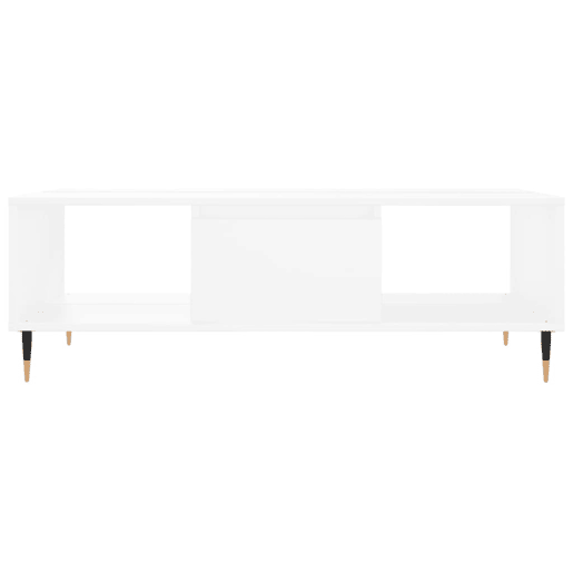 Mesa de Centro, Mesa baixa, 104x60x35 cm derivados de madeira branco