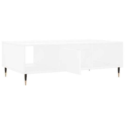 Mesa de Centro, Mesa baixa, 104x60x35 cm derivados de madeira branco