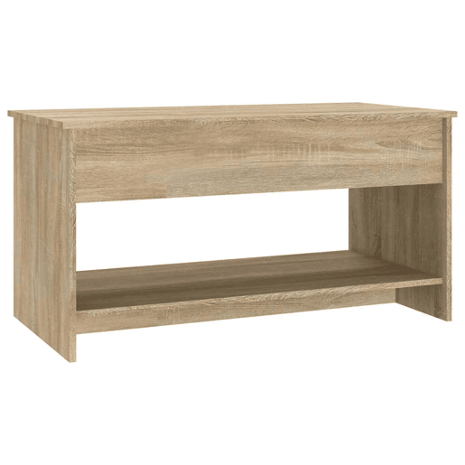 Mesa de Centro, Mesa baixa, 102x50x52,5cm madeira processada carvalho sonoma