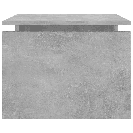 Mesa de Centro, Mesa baixa, 68x50x38 cm derivados madeira cinzento cimento