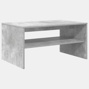 Mesa de Centro, Mesa baixa, Cinzento 80 x 50 x 40 cm Madeira processada