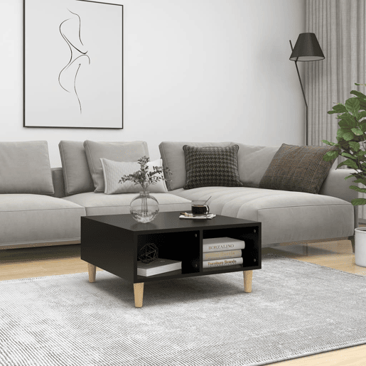 Mesa de Centro, Mesa baixa, 60x60x30 cm contraplacado preto