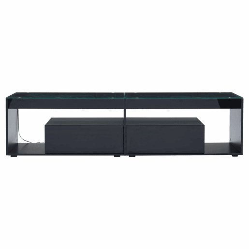 Móvel para TV LED 70 - Com 2 gavetas, consola para sala e quarto - Preto Móvel para TV LED 70 - Com 2 gavetas, consola para sala e quarto - Preto