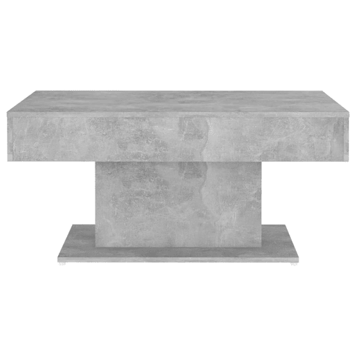 Mesa de Centro, Mesa baixa, 96x50x45 cm derivados madeira cinzento cimento