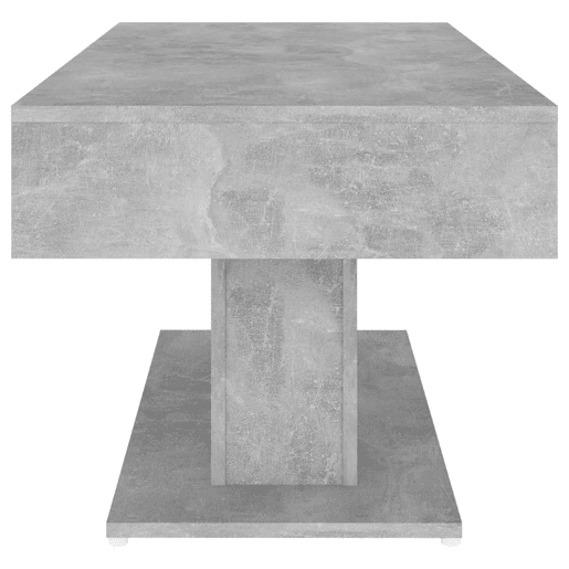 Mesa de Centro, Mesa baixa, 96x50x45 cm derivados madeira cinzento cimento