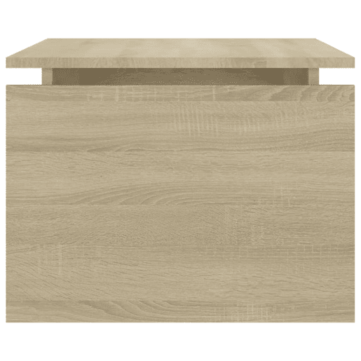 Mesa de Centro, Mesa baixa, 68x50x38 cm derivados de madeira carvalho sonoma