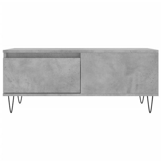 Mesa de Centro, Mesa baixa, 90x50x36,5 cm derivados madeira cinzento cimento
