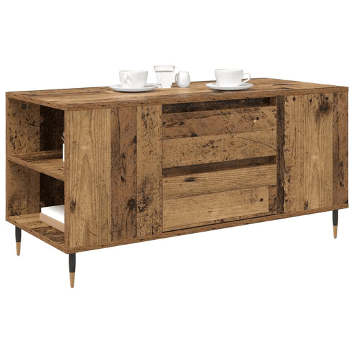 Mesa de Centro, Mesa baixa, com gaveta Madeira Antiga 102 x 44,5 x 50 cm