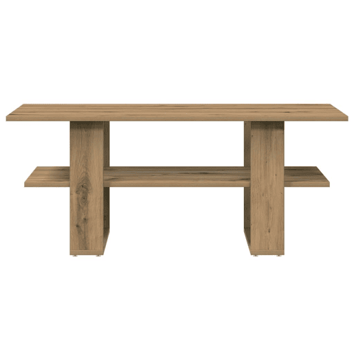 Mesa de Centro, Mesa baixa, 102x55x42cm derivados de madeira carvalho artisiano