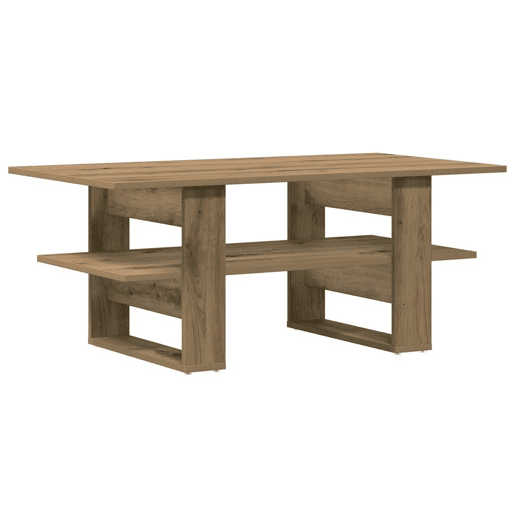 Mesa de Centro, Mesa baixa, 102x55x42cm derivados de madeira carvalho artisiano