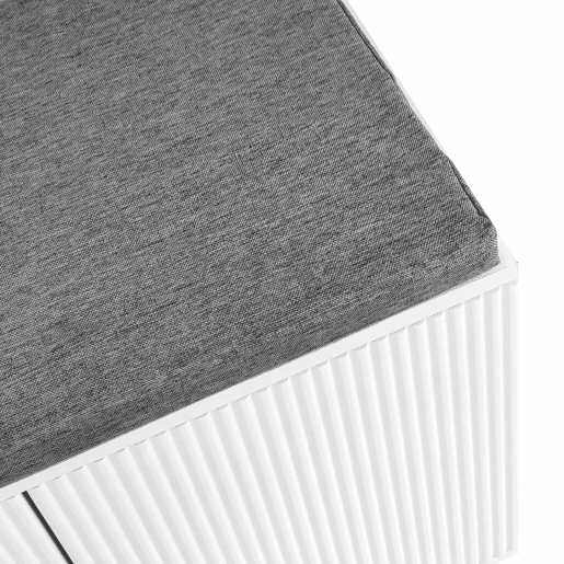 Conjunto de roupeiro com ganchos, sapateira e cacifo - Branco Conjunto de roupeiro com ganchos, sapateira e cacifo - Branco