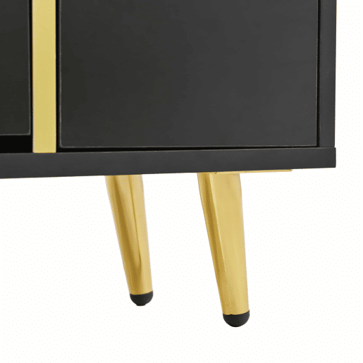 Sapateira LED moderna - aspeto brilhante - Preto