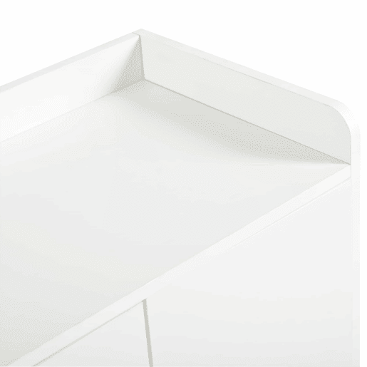 Móvel consola moderno 120x99x35 cm - Grande capacidade de arrumação, 4 portas, 1 gaveta - Branco
