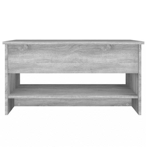 Mesa de Centro, Mesa baixa, 80x50x40 cm derivados de madeira cinzento sonoma