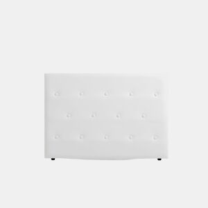 Cabeceira Estofada VENICE Pele Sintética 115x115x12 cm - BRANCO - Moonia