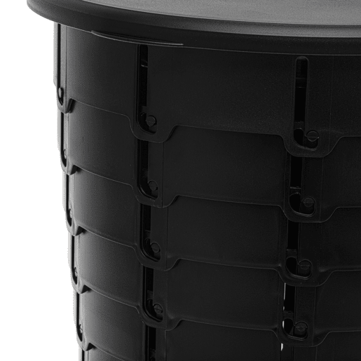 Briebe WC1184 Sanita Portátil Dobrável para Camping, WC Seco Compacto 3 em 1 para Autocaravana, Carro, Pesca, , Preto