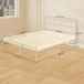 Estructura de Cama Acero HOMCOM, hogar - muebles de dormitorio Estructura de Cama Acero HOMCOM, hogar - muebles de dormitorio Blanco