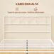 Estructura de Cama Acero HOMCOM, hogar - muebles de dormitorio Estructura de Cama Acero HOMCOM, hogar - muebles de dormitorio Blanco