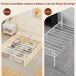 Estructura de Cama Acero HOMCOM, hogar - muebles de dormitorio Estructura de Cama Acero HOMCOM, hogar - muebles de dormitorio Blanco