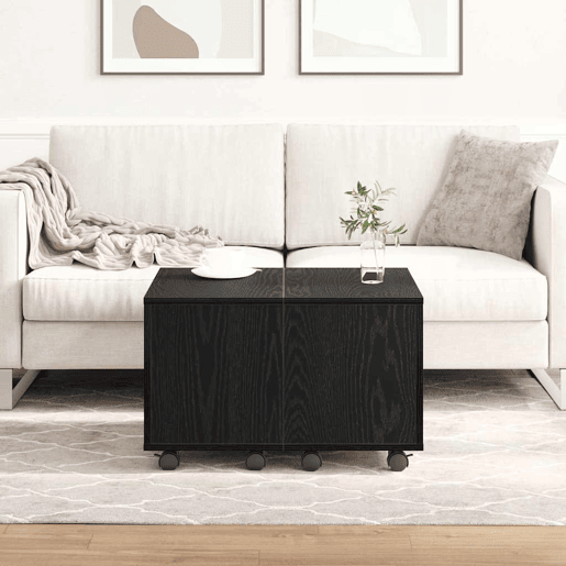 Mesa de Centro, Mesa baixa, Carvalho Preto 60 x 60 x 38 cm