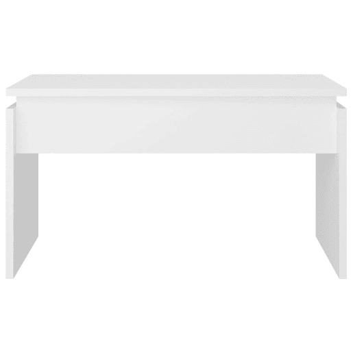 Mesa de Centro, Mesa baixa, 68x50x38 cm derivados de madeira branco