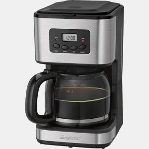 Clatronic KA 3642 Máquina de Café Filtro 12 - 14 Chávenas 1,5 L, Prato de Aquecimento, Programável, 900, Prata negra
