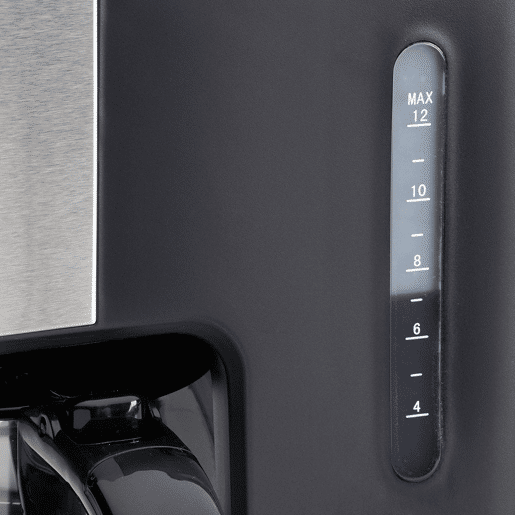 Clatronic KA 3642 Máquina de Café Filtro 12 - 14 Chávenas 1,5 L, Prato de Aquecimento, Programável, 900, Prata negra