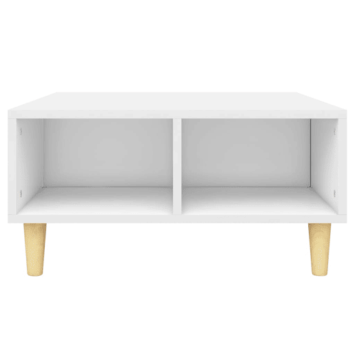 Mesa de Centro, Mesa baixa, 60x60x30 cm contraplacado branco
